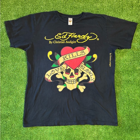 Ed Hardy Love Kills Slowly T-Shirt - Picture 1 of 7